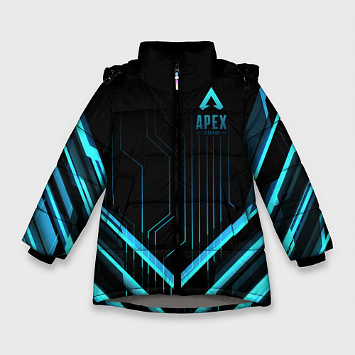 Зимняя куртка для девочки Apex Legends / 3D-Светло-серый – фото 1