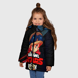 Куртка зимняя для девочки Brawl Stars - Jessie, цвет: 3D-черный — фото 2