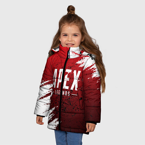 Зимняя куртка для девочки APEX LEGENDS / 3D-Черный – фото 3