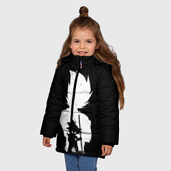 Куртка зимняя для девочки Mini Dragon Ball, цвет: 3D-светло-серый — фото 2
