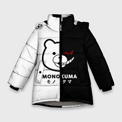 Куртка зимняя для девочки Monokuma, цвет: 3D-светло-серый