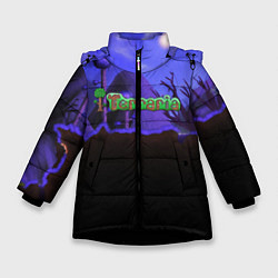 Куртка зимняя для девочки TERRARIA, цвет: 3D-черный