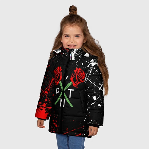 Зимняя куртка для девочки Payton Moormeier / 3D-Черный – фото 3