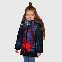 Куртка зимняя для девочки Demogorgon Stranger Things, цвет: 3D-светло-серый — фото 2