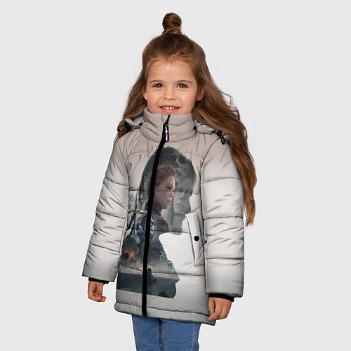 Зимняя куртка для девочки Death Stranding / 3D-Черный – фото 3