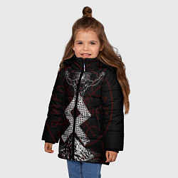 Куртка зимняя для девочки Один, цвет: 3D-черный — фото 2