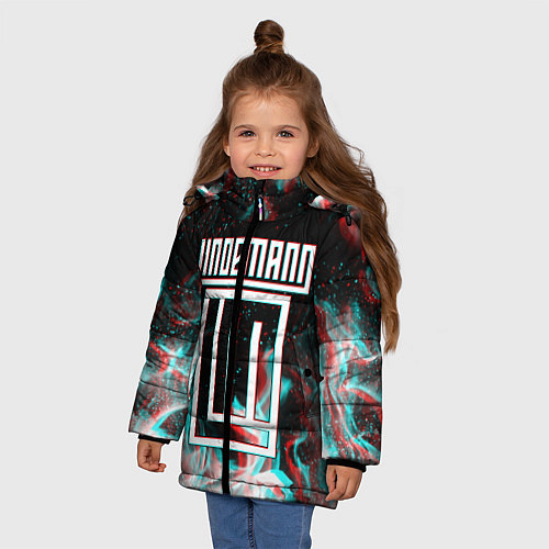 Зимняя куртка для девочки LINDEMANN GLITCH / 3D-Черный – фото 3