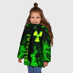 Куртка зимняя для девочки STALKER 2, цвет: 3D-черный — фото 2