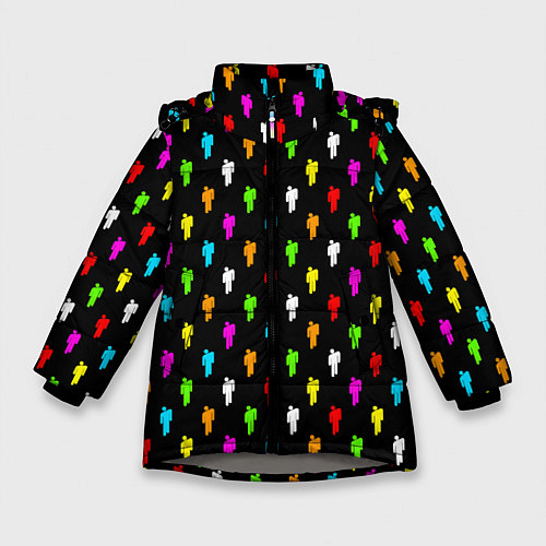 Зимняя куртка для девочки BILLIE EILISH / 3D-Светло-серый – фото 1