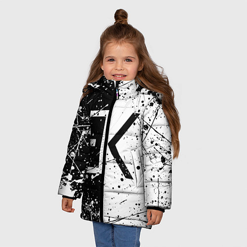 Зимняя куртка для девочки ЕГОР КРИД / 3D-Черный – фото 3