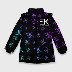 Куртка зимняя для девочки ЕГОР КРИД, цвет: 3D-черный