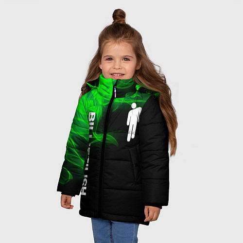 Зимняя куртка для девочки BILLIE EILISH / 3D-Черный – фото 3