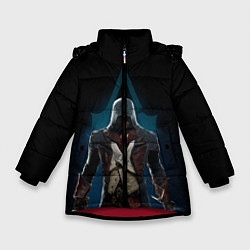 Куртка зимняя для девочки Assassin’s Creed, цвет: 3D-красный