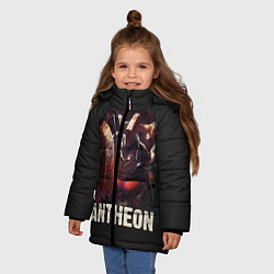 Куртка зимняя для девочки Pantheon, цвет: 3D-черный — фото 2