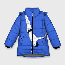 Куртка зимняя для девочки Dive, цвет: 3D-светло-серый