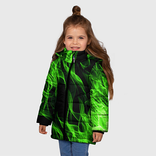 Зимняя куртка для девочки TOXIC FLAME / 3D-Черный – фото 3