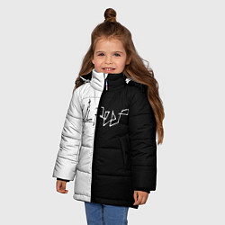 Куртка зимняя для девочки LIL PEEP НА СПИНЕ, цвет: 3D-черный — фото 2