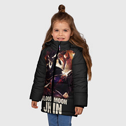 Куртка зимняя для девочки Jhin, цвет: 3D-черный — фото 2