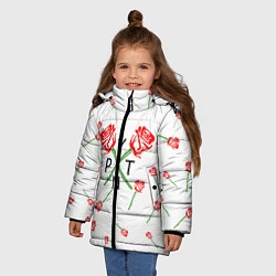 Куртка зимняя для девочки Payton Moormeier: White Style, цвет: 3D-черный — фото 2
