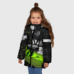 Куртка зимняя для девочки WATCH DOGS:LEGION, цвет: 3D-черный — фото 2