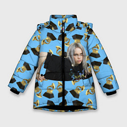 Куртка зимняя для девочки Billie Eilish Grammy, цвет: 3D-черный