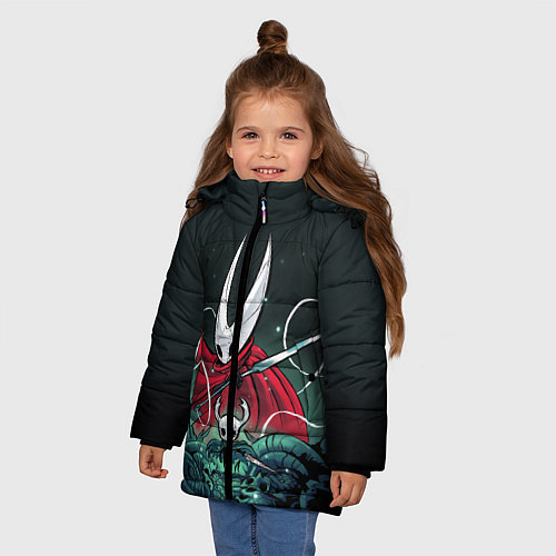 Зимняя куртка для девочки Hollow Knight / 3D-Черный – фото 3