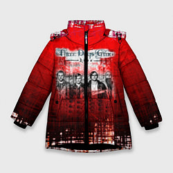 Куртка зимняя для девочки Three Days Grace, цвет: 3D-черный