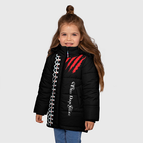 Зимняя куртка для девочки Three Days Grace / 3D-Черный – фото 3