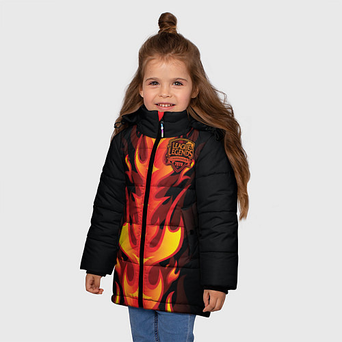 Зимняя куртка для девочки League of Legends / 3D-Черный – фото 3