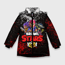 Куртка зимняя для девочки BRAWL STARS, цвет: 3D-черный