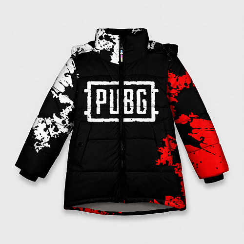 Зимняя куртка для девочки PUBG / 3D-Светло-серый – фото 1