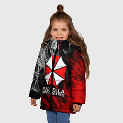 Куртка зимняя для девочки UMBRELLA CORP, цвет: 3D-светло-серый — фото 2