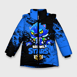 Куртка зимняя для девочки Brawl Stars Leon, цвет: 3D-черный