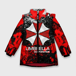 Куртка зимняя для девочки UMBRELLA CORP, цвет: 3D-красный