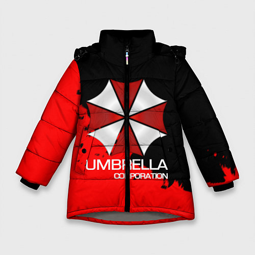 Зимняя куртка для девочки UMBRELLA CORP / 3D-Светло-серый – фото 1