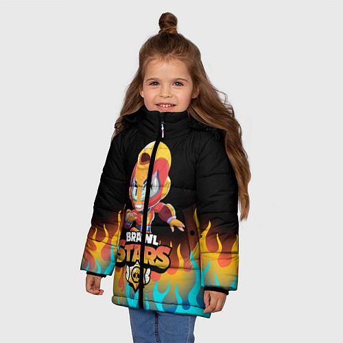 Зимняя куртка для девочки BRAWL STARS MAX / 3D-Черный – фото 3