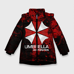 Куртка зимняя для девочки UMBRELLA CORP, цвет: 3D-черный