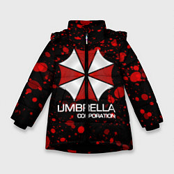 Куртка зимняя для девочки UMBRELLA CORP, цвет: 3D-черный