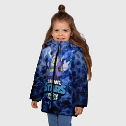 Куртка зимняя для девочки BRAWL STARS RICOCHET, цвет: 3D-черный — фото 2