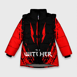 Куртка зимняя для девочки THE WITCHER, цвет: 3D-светло-серый