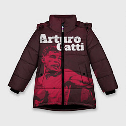 Куртка зимняя для девочки Arturo Gatti, цвет: 3D-черный