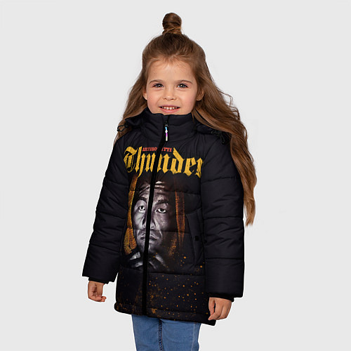 Зимняя куртка для девочки Arturo 'Thunder' Gatti / 3D-Черный – фото 3