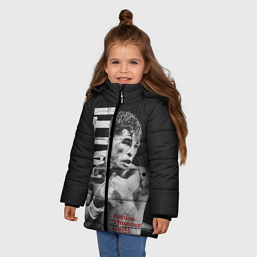 Зимняя куртка для девочки Gatti / 3D-Черный – фото 3