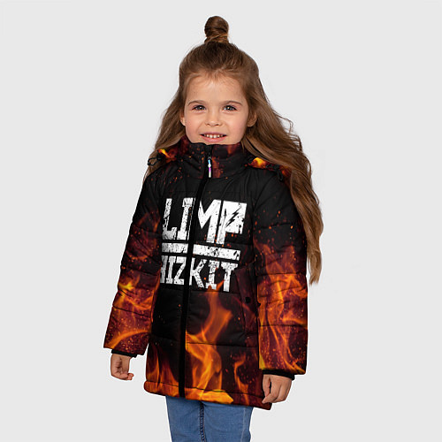 Зимняя куртка для девочки LIMP BIZKIT / 3D-Черный – фото 3