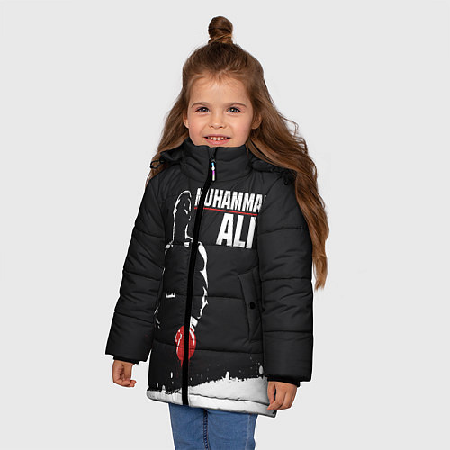 Зимняя куртка для девочки Muhammad Ali / 3D-Черный – фото 3