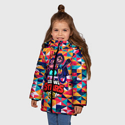 Куртка зимняя для девочки BRAWL STARS:8BIT, цвет: 3D-черный — фото 2
