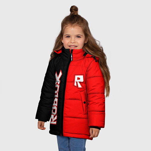 Зимняя куртка для девочки ROBLOX / 3D-Черный – фото 3