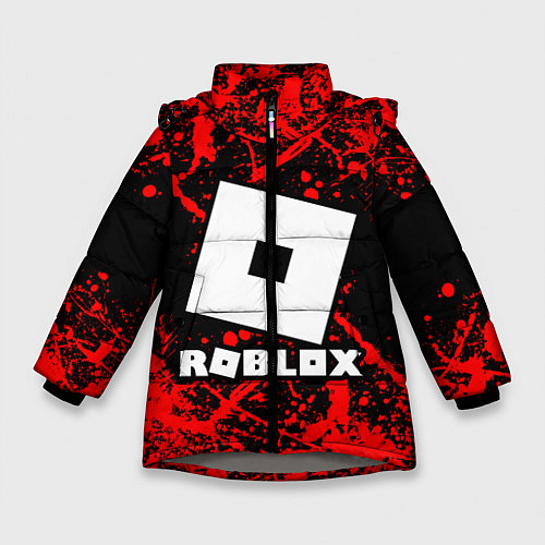 Зимняя куртка для девочки Roblox / 3D-Светло-серый – фото 1