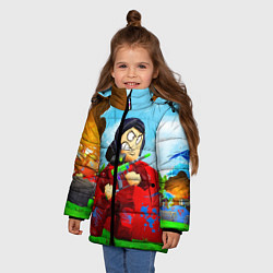 Куртка зимняя для девочки ROBLOX, цвет: 3D-черный — фото 2