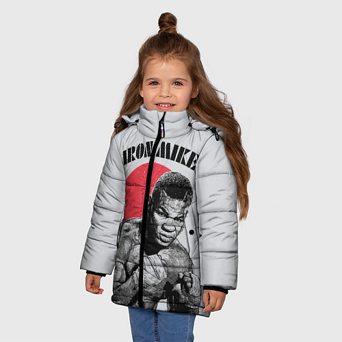 Зимняя куртка для девочки Iron Mike / 3D-Черный – фото 3